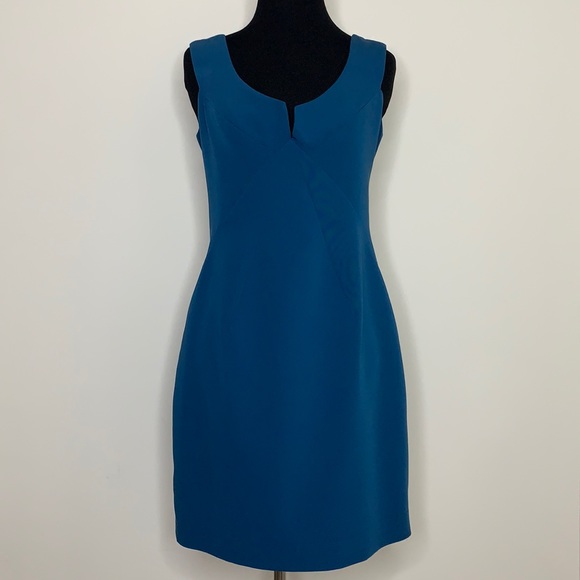 BLACK HALO V-Neck Blue Dress 8